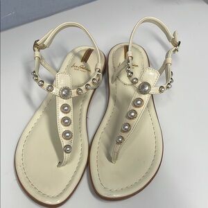 SAM EDELMAR NY Woman’s. Sandals. Gigi Pearl.  Size 8.5.